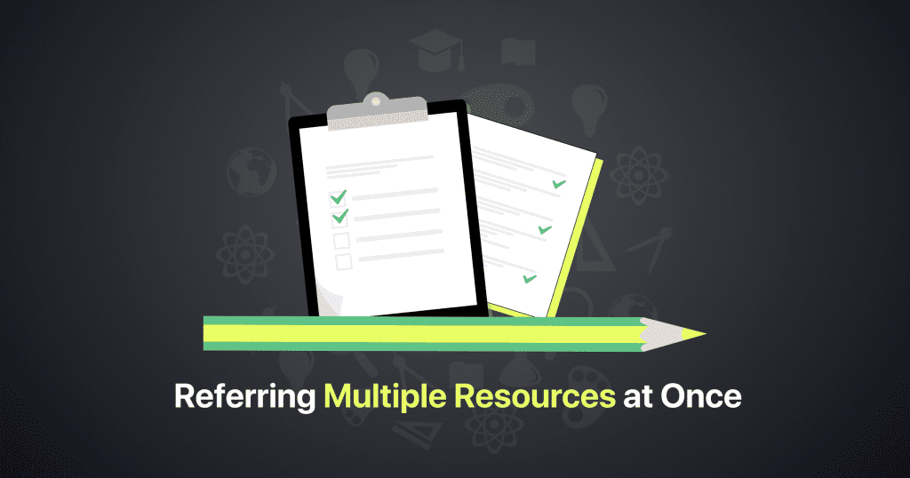 referring multiple resources at once