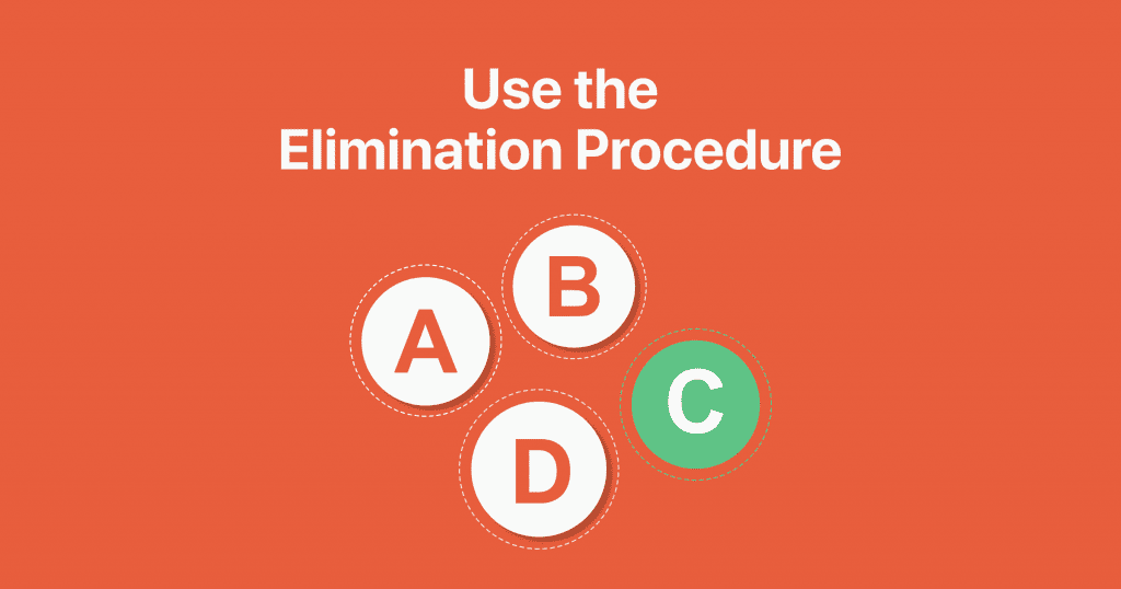 use the elimination procedure